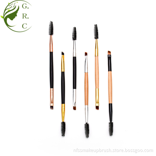 Double-end Makeup Spoolie Eyebrow Brush Angled with Spoolie